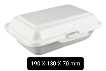 993 One Foam Lunch Box (9.25x9.25x3)